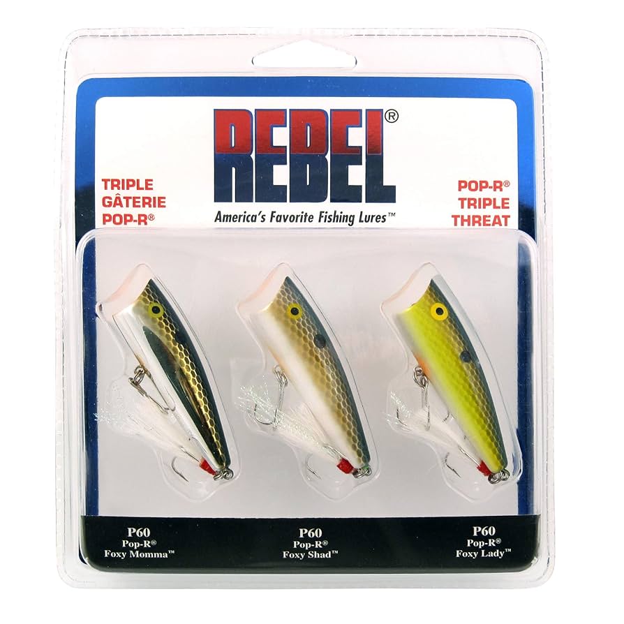 Rebel Pop R Triple Threat, Topwater Lures - Amazon Canada